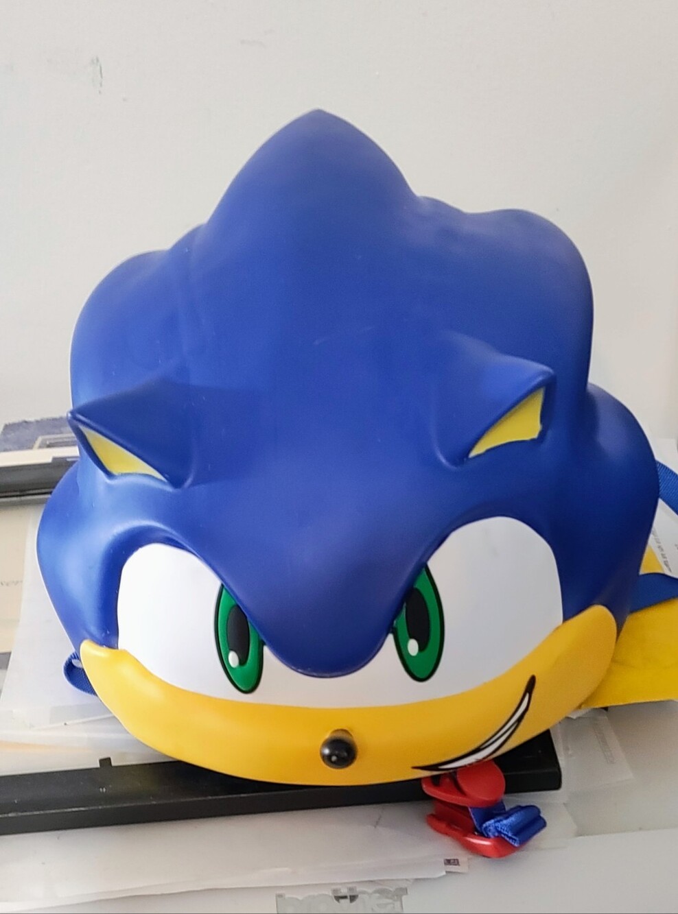 Kids Character Helmet in Blue and Yellow – Playful Protective Gear